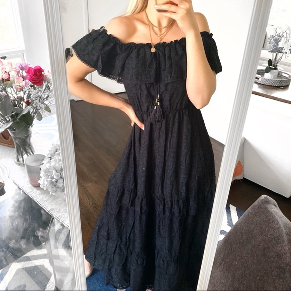 🖤 CATHERINE MALANDRINO ELECTRIC GARDEN BLACK MAXI - Picture 14 of 14